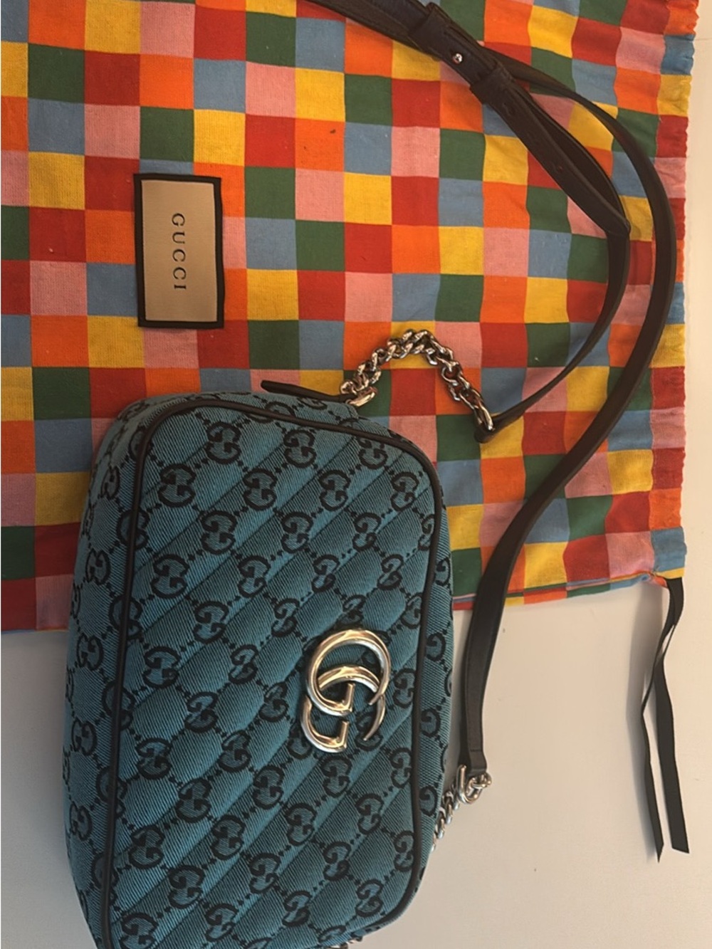 Gucci GG Marmont Quilted Crossbody Bag